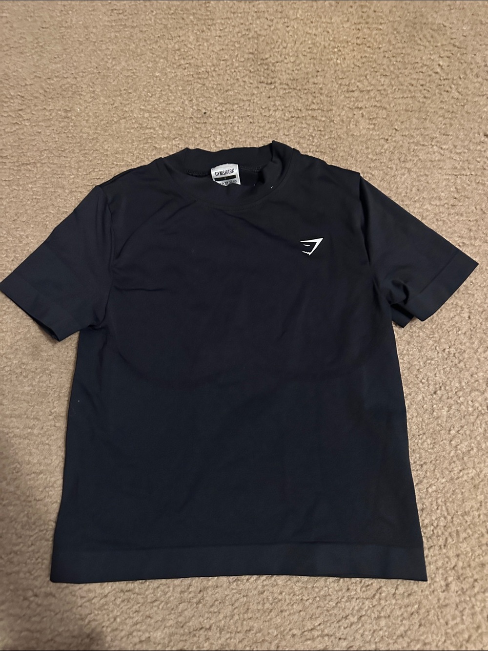 Gymshark Black Short-Sleeve Logo Tee